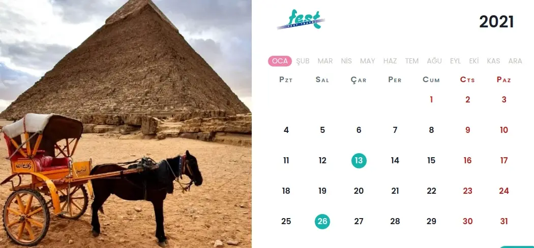 Fest Travel Calendar app ScreenShot